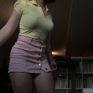 Vintage Yellow Polka-dot tee